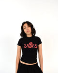 Kiss Black Baby Tee