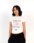 Flower Club White Baby tee