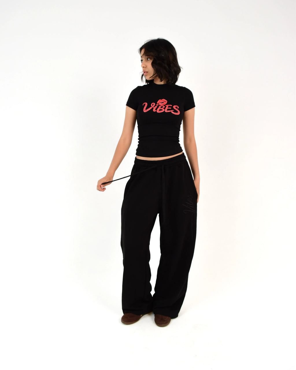 Kiss Black Baby Tee