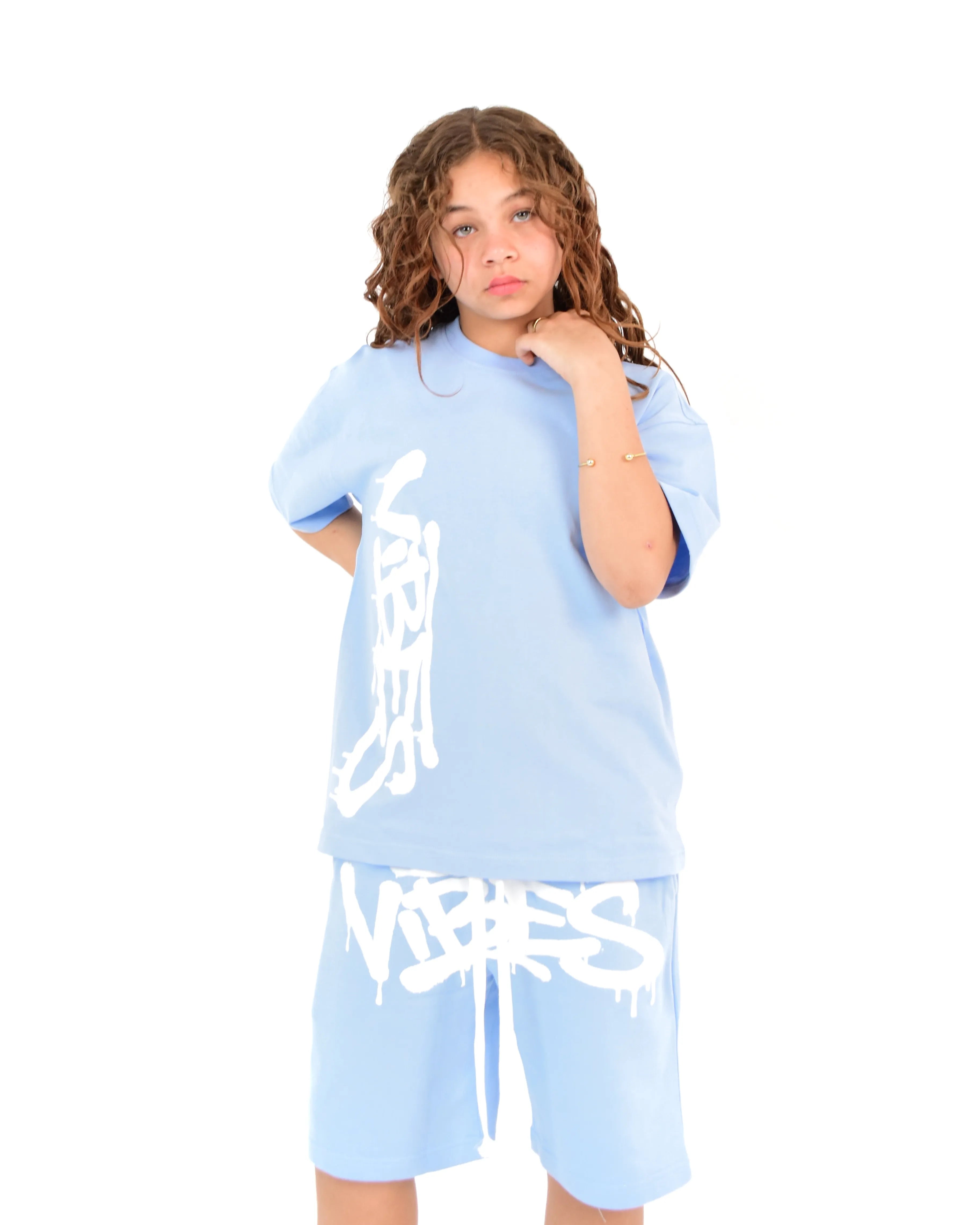 Crazy Baby Blue Tee