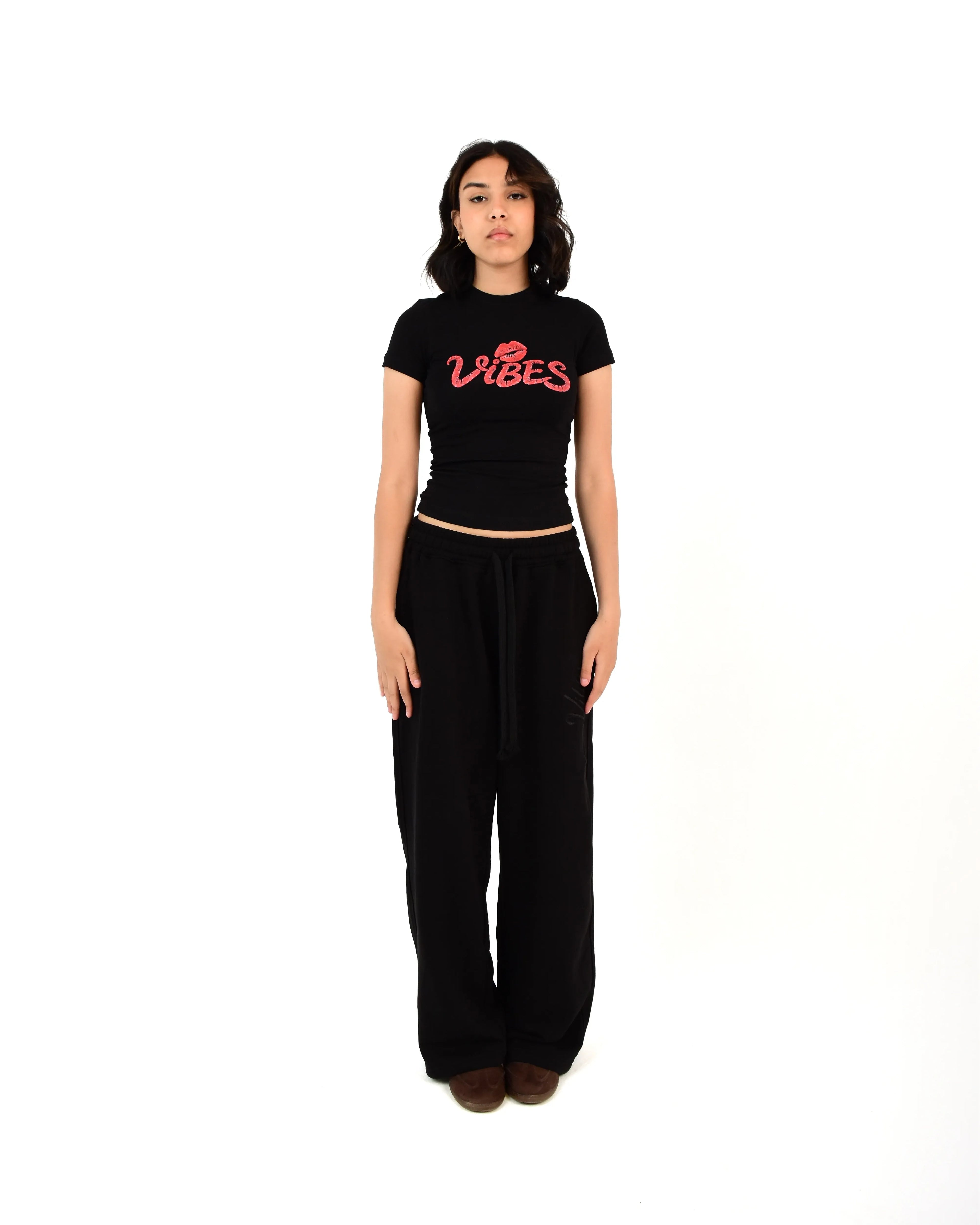 Kiss Black Baby Tee