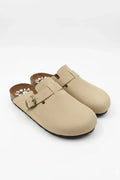 Beige Men Clogs