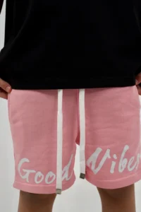 Vibes Good Vibes Pink short