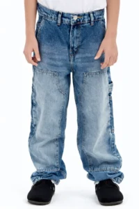 Vibes double pocket blue jeans